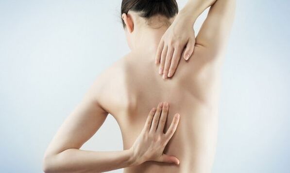 bolečine v hrbtu z osteohondrozo
