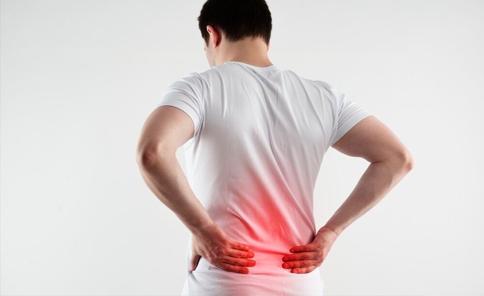 bolečine v spodnjem delu hrbta zaradi osteohondroze